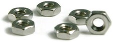 Stainless Steel Hex Machine Screw Nut Small Pattern 4-40, Qty 1000