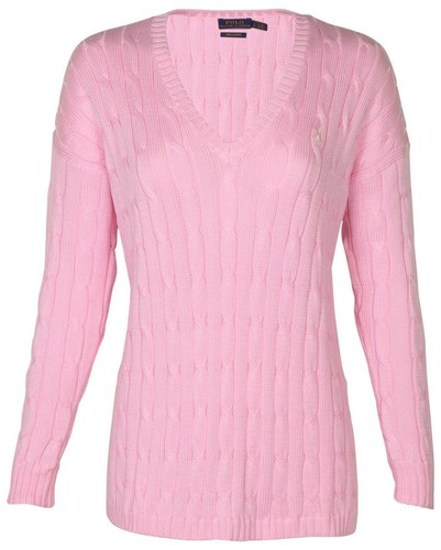 NEW Polo Ralph Lauren V neck Cable Knit 