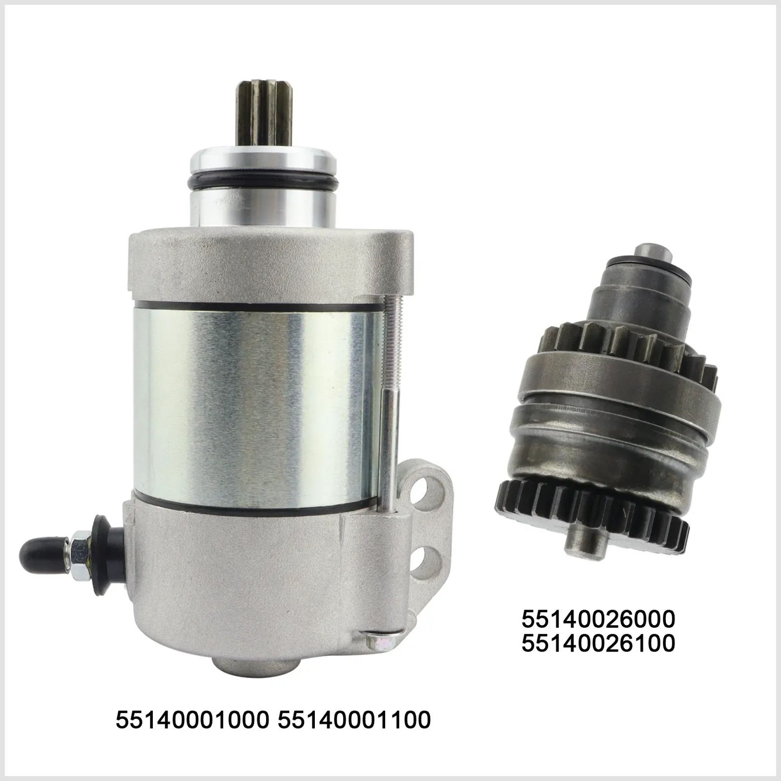 Kit lanceur roue libre bendix double pour système de démarrage