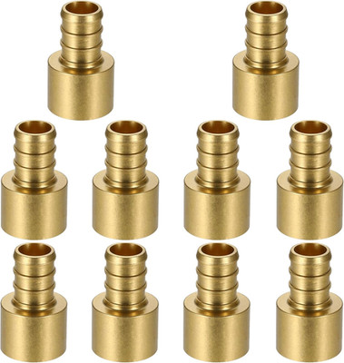 (10 Pack)  Copper to Pex Fittings 1/2 Inch, 1/2'' Pex F1807 X 1/2'' Female Sweat A