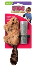 Kong Refillables Catnip Beaver Plush Cat Toy