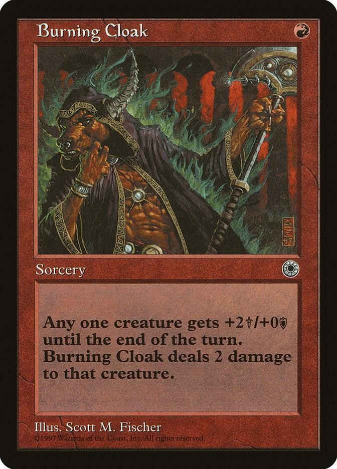 Burning Cloak Common Portal Magic: The Gathering Lightly Played