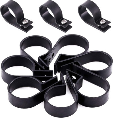 60Pcs Plastic Cable Clamp R Type Screw Mounting Cord Fastener Cable Clips with S