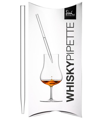 Eisch: Whisky-Pipette Gentleman klar im Geschenkkarton / L: 170 mm, Ø 8 mm