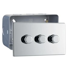 BG Screwless Polished Chrome Switches & Sockets with Surface Pattress Back Box
