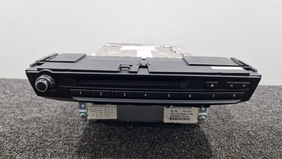 Sistema di navigazione BMW X5 E70 CCC lettore CD stereo unità principale navigatore satellitare 9170732 - Immagine 2 di 4