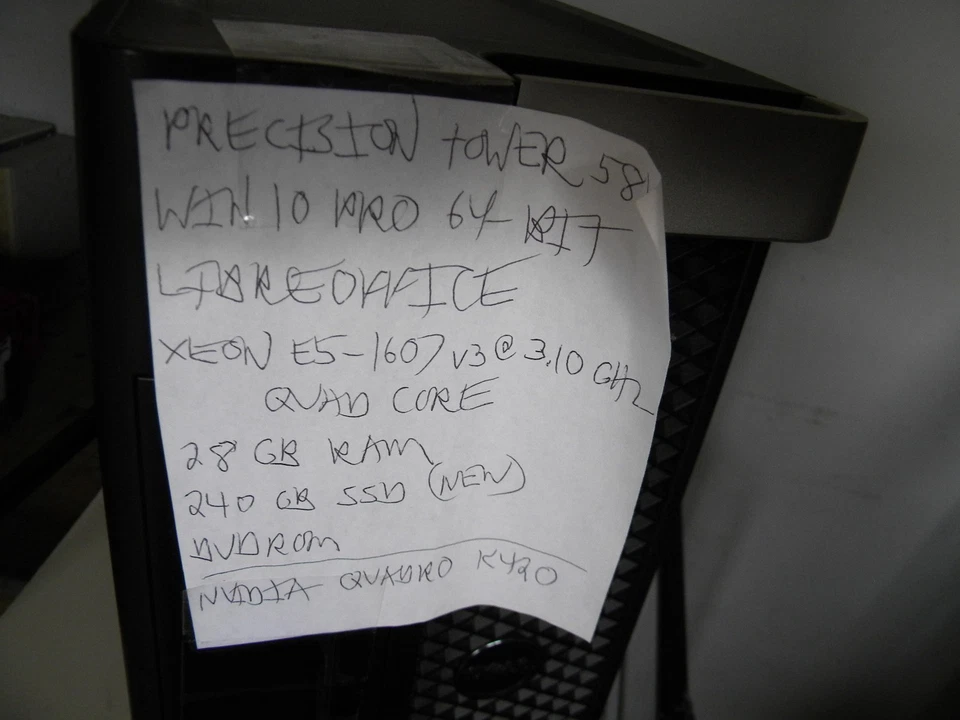 Dell 5810 Tower 3.10GHz 4C 28gb new 240GB K420 Win 10P Passed Complete Diagnosti - Image 2 of 4