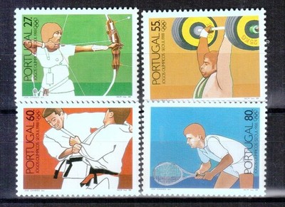 PORTUGAL 1988 1762-65 DEPORTES JUEGOS OLÍMPICOS SEÚL SERIE NUEVA