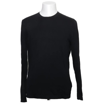 COS, Strickpullover, Größe: M, Schwarz, Baumwolle/Seide, Einfarbig, Herren #oDY