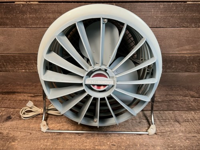 #ad #ad WESTINGHOUSE Vtg 1950s Riviera R2020 Tilt Floor Fan Seafoam Green 2 Speed Works $105.00