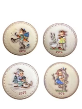 M.J. Hummel Goebel Porcelain Annual Plates Lot 1973–1976 West Germany Set of 4