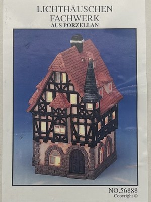 Ceramic Miniature Lighthouse Candle Holder Germany by G. Wurm