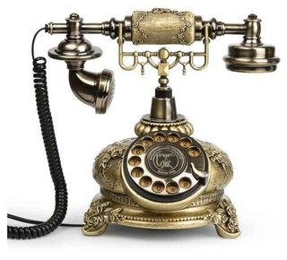 Sangyn Vintage Retro Rotary Landline Telephone Antique Bronze $155 READ