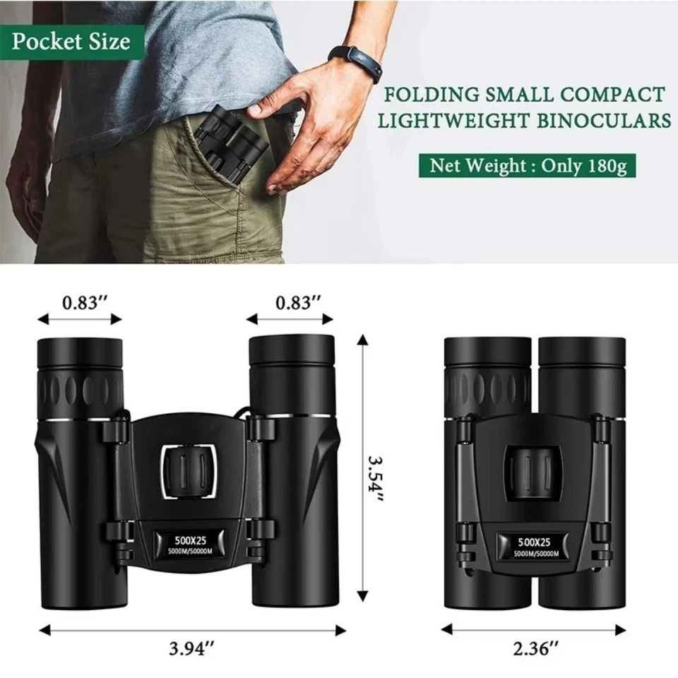 Portable Hd Zoom Binocular Mini Telescope  Outdoor Camping Sports Supplies - Image 2 of 4
