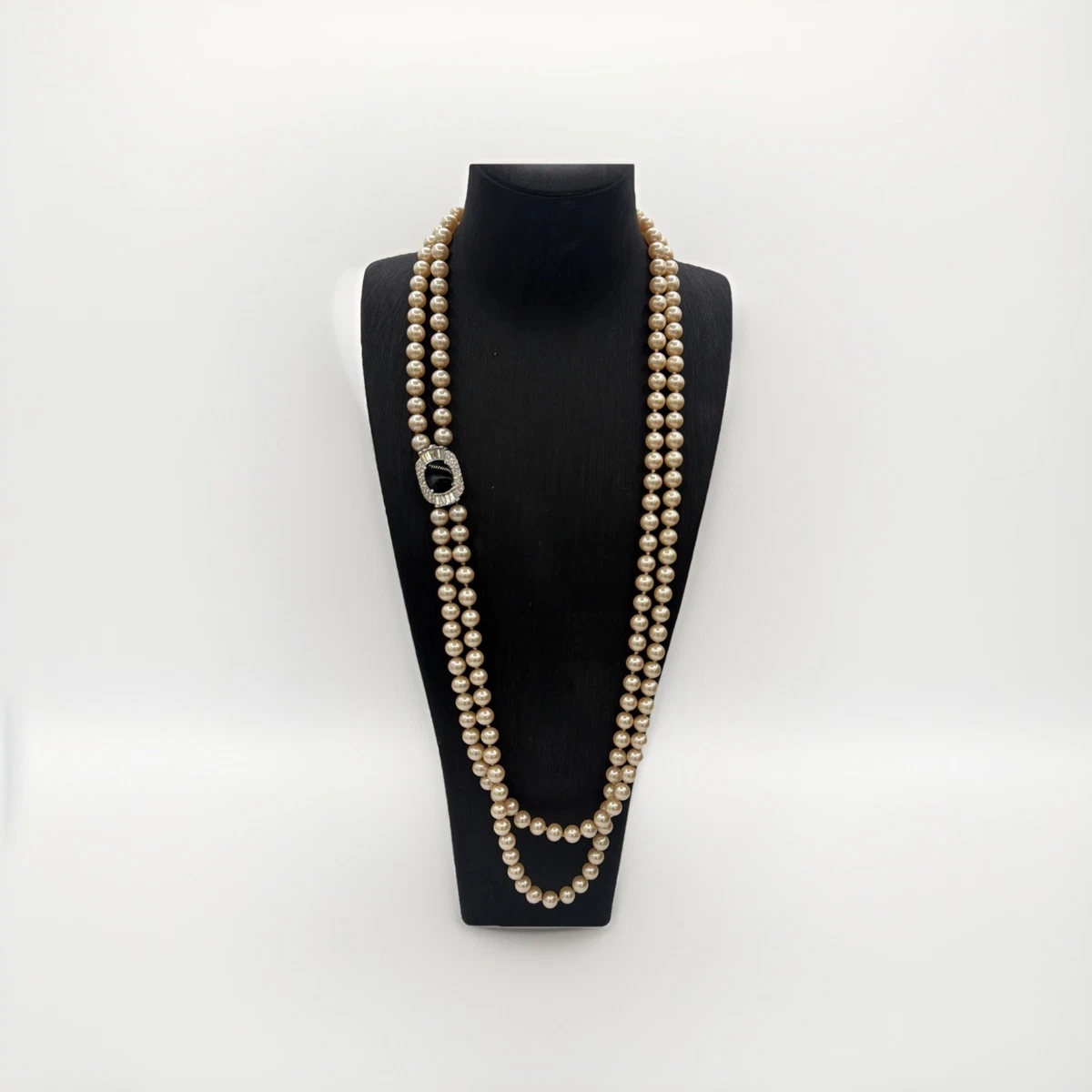 PANETTA パネッタ ストーン ヴィンテージ ネックレス ゴールド ブラック Panetta In Vintage Designer Costume Necklaces & Pendants for sale