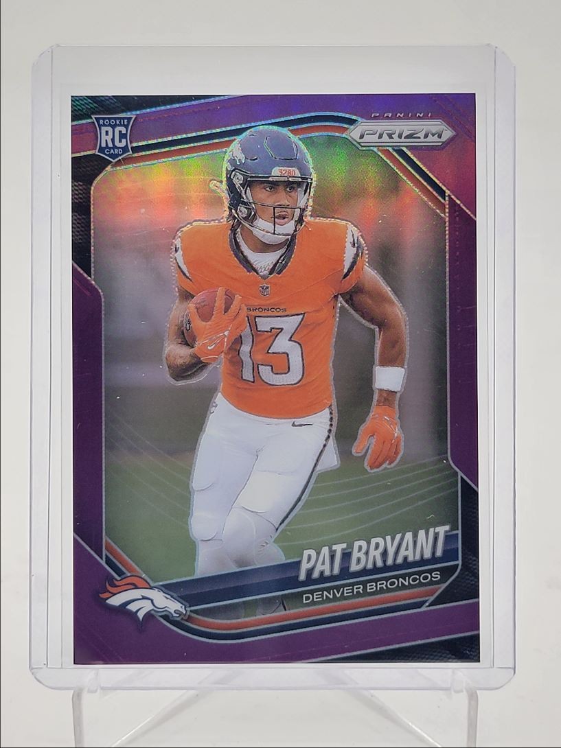 PAT BRYANT 2025 PANINI PRIZM ROOKIE PURPLE BRONCOS #366 RC /125 Q6633