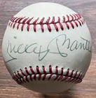MICKEY MANTLE Signed/Auto OAL BASEBALL *JSA Letter COA* Yankees/HOF