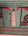 E-Z Way Automatic Bridge Scorer Spinner Wheel and Score Sheet Oil Cloth Cover — photo 7