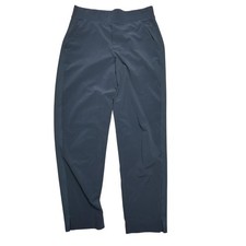 Athleta Pants Womens 2 Blue Ankle Tapered Elastic Waist Zip Pocket Stretch