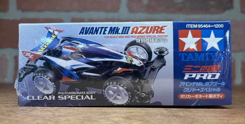 Tamiya Mini 4WD - 95464 - Avante Mk.III Azure Clear Special - Image 3 of 4
