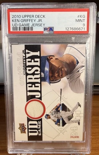 2010 Upper Deck UD Game Jersey #KG Ken Griffey Jr. PSA 9