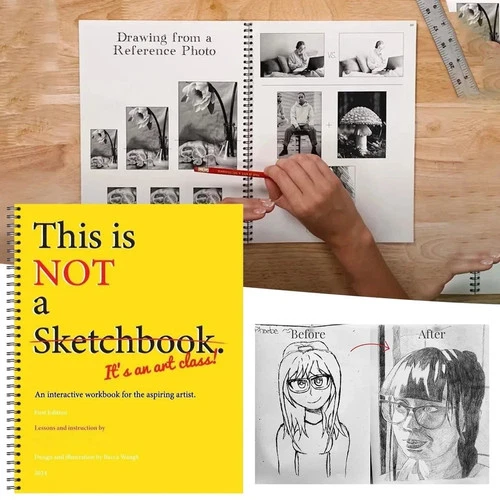 This is Not a Sketchbook Cross-Border Bestseller Interactive Drawing & Coloring image 2
