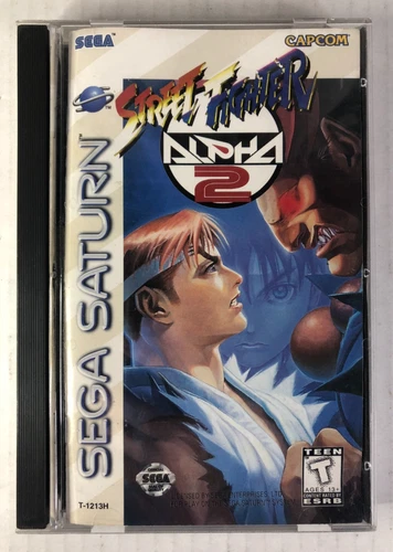 STREET FIGHTER ALPHA 2 II - Sega Saturn Game, Complete CIB, Tested Very Good+
