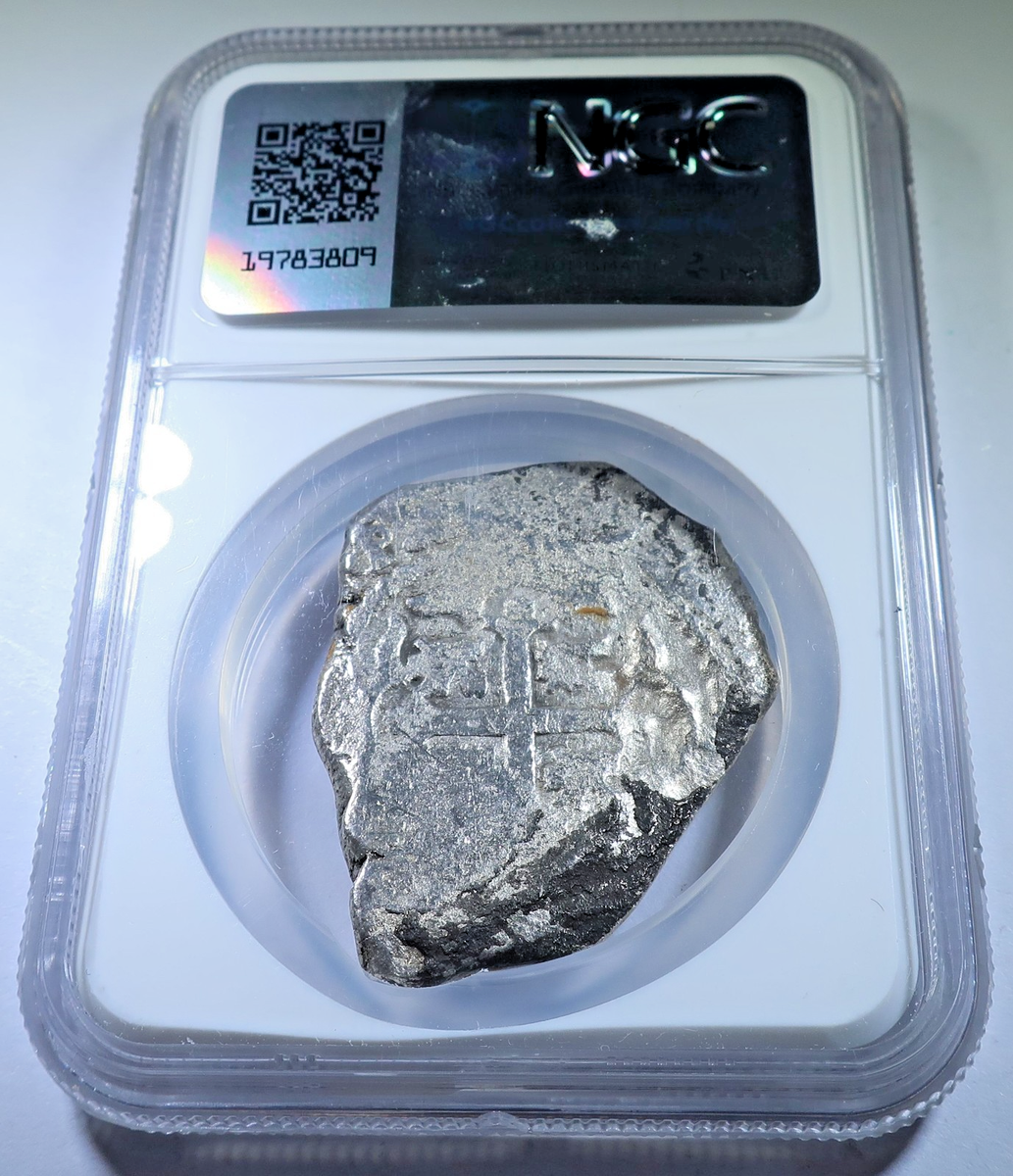 NGC Vliegenthart Shipwreck 1700s Mexico 8 Reales Genuine Spanish