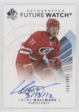 2017 SP Authentic Future Watch Inscriptions /999 Lucas Wallmark 3/31/17 Auto 0s3