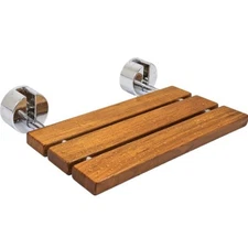 VEVOR 20” TEAK WOOD 400LB FOLDING SHOWER SEAT BENCH FY010