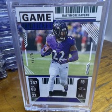 Panini Contenders Derrick Henry Teal Game Ticket #9/75 Ravens Football Card
