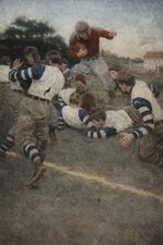 🏈 Early 20th Century Football Poster - 24x36” Premium 💎 Art Print  200GSM