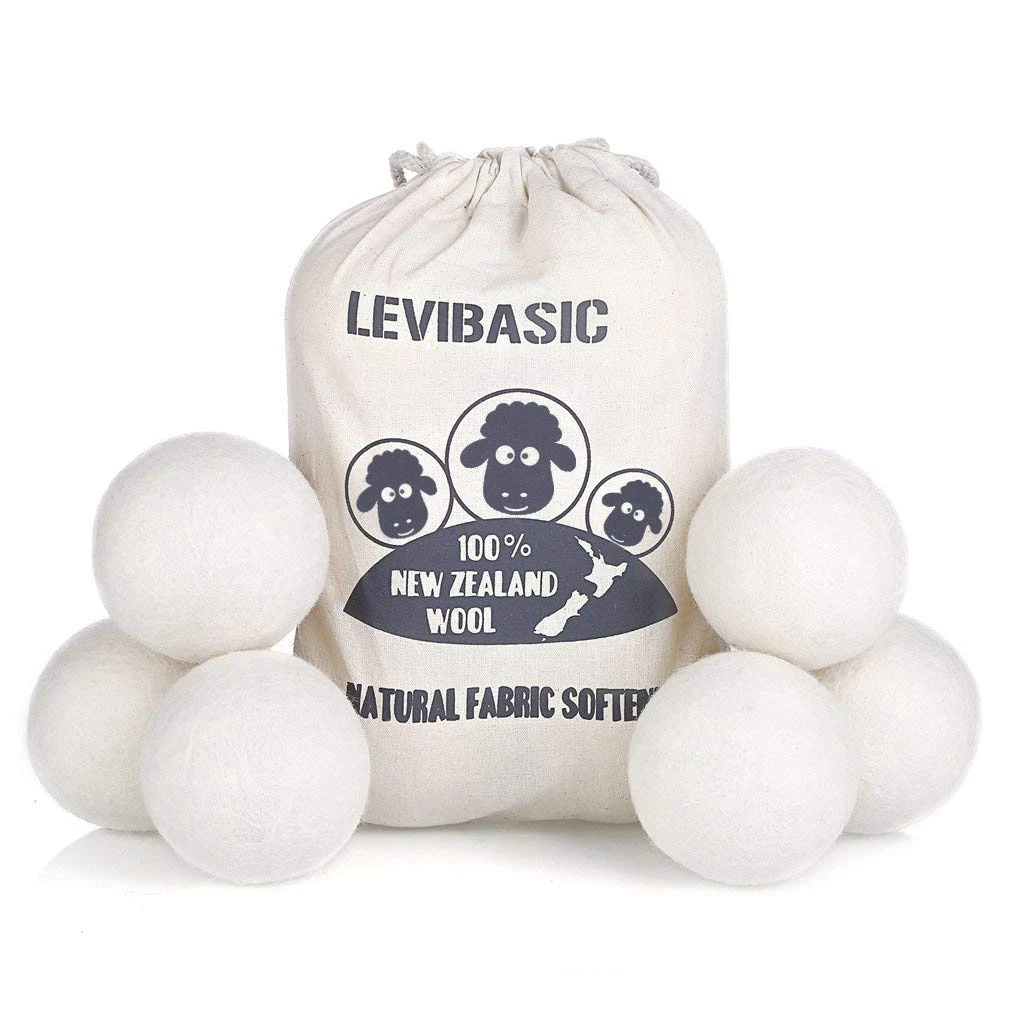 6 Pack XL Wool Dryer Balls, 3" Organic Fabric Softener Alternative, Baby Safe
Opens in a new window