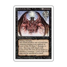 WotC MtG 3rd Ed Lord of the Pit (R) VG