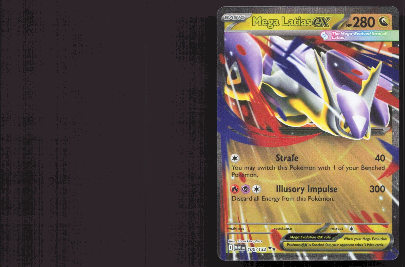 Mega Latias ex - 100/132 ME01: Mega Evolution NM