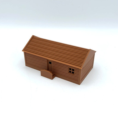 Modellbahn Gebäude H0 Haus Wald Block Hütte Holz Optik Bausatz Diorama 3D