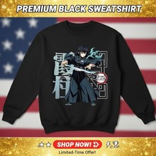 Demon Slayer Muichiro Tokito Sweatshirt Mist Hashira Anime Graphic Tee for Fans