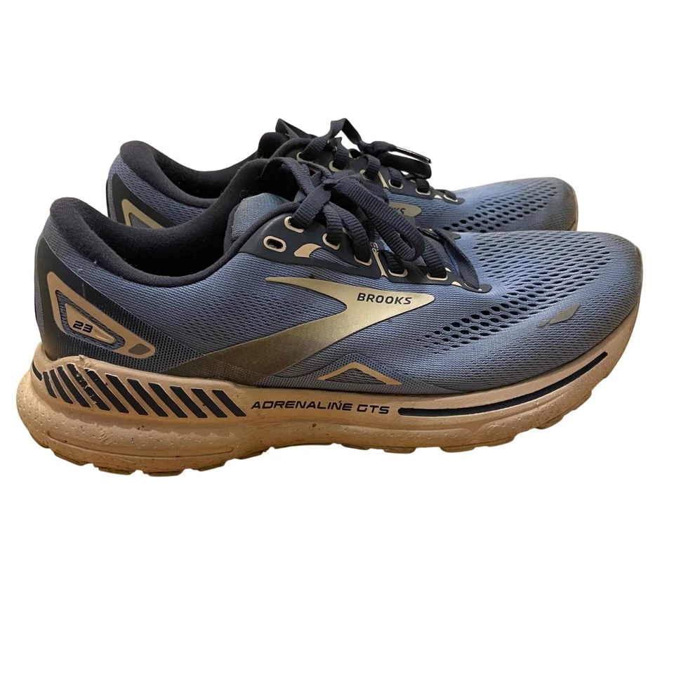 Brooks Adrenaline GTS 23 Running Shoes Womens Size 9 Blue Gray Activewear Walk - Image 3 of 4
