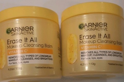 2 Count Garnier SkinActive Erase It All Makeup Cleansing Balm 4.2oz/119g