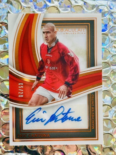 Panini Immaculate Shadowbox Manchester Utd Eric Cantona Legend Auto Signature/20