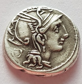 Monnaie Claudia Denier République Romaine Rome TB SUP Argent.