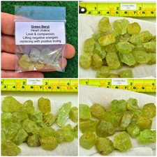 Green Beryl Crystal Mineral Gemstone, Heliodor Emerald ✔ UK Quick Postage✔✔✔