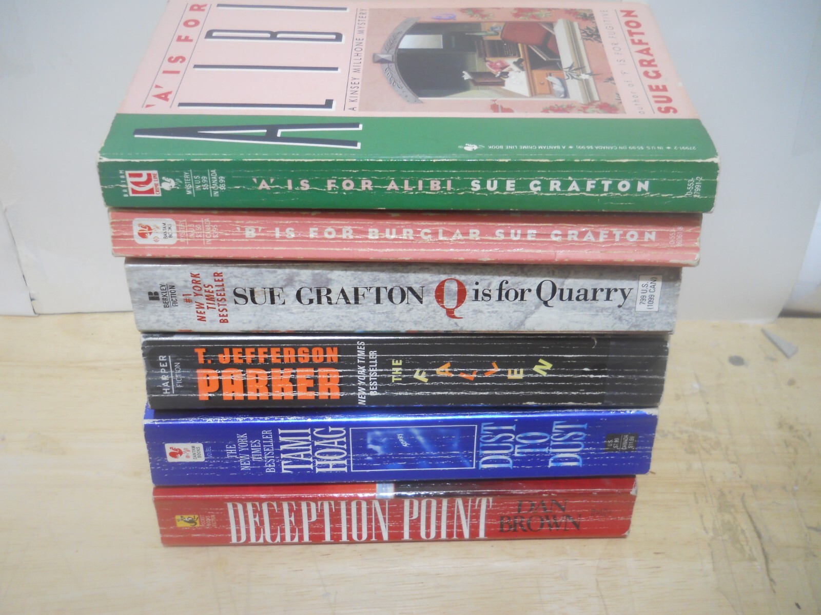 Lot of 6 Best Seller Books ~ Mixed Genre gently read   Free S&H # 9