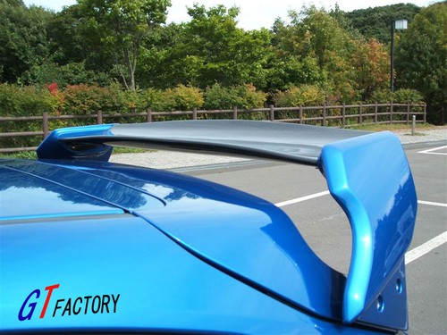 FOR SUBARU IMPREZA GRB GRF 5D V STYLE HALF CARBON REAR WING SPOILER UNPAINTED - Picture 1 of 9