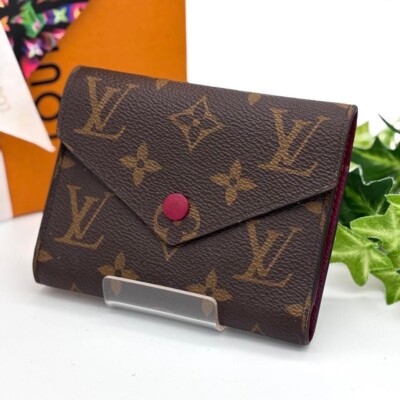 c*す様 LOUIS VUITTON M41938 Auth Louis Vuitton M41938 Victorine Monogram Wallet Portefeuille