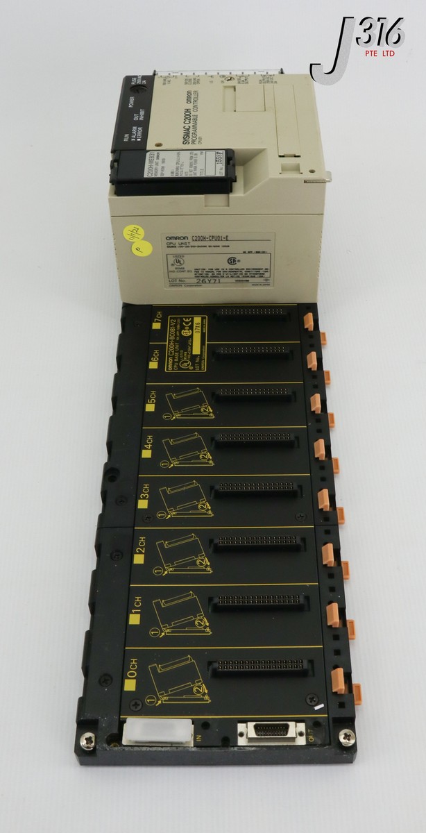 23240 OMRON SYSMAC C200H PROGMABLE CTLR W/ C200H-BC081-V2 C200H