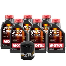 Motul + OEM Engine Oil Change Kit (0W40) (6 Liter) (X-MAX 8100)