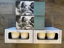 Mikasa Set of 4 Coffee Mugs 16oz Bone China Loria Trellis Samantha New