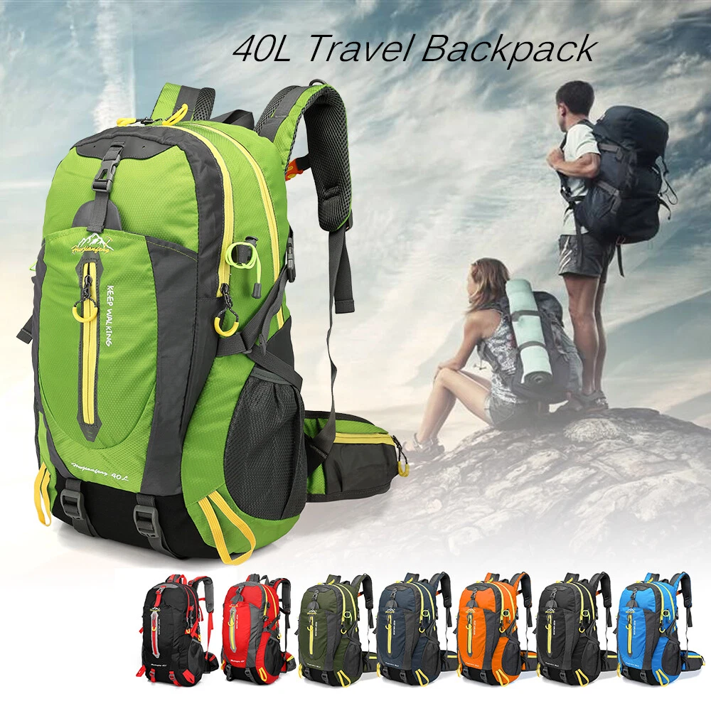 40L Water Resistant Travel Backpack Camp Hike Laptop Daypack