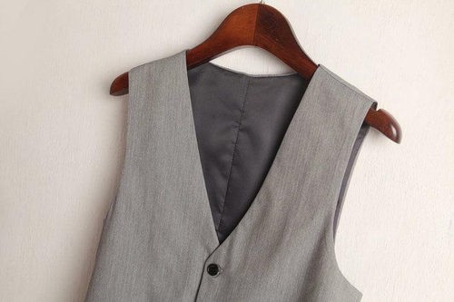 Women Suit Vest Waistcoat Sleeveless Coat Jacket Tuxedo Slim Work Gilet Workwear - Picture 5 of 14